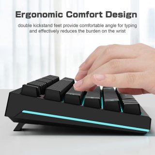 AULA F3032 Mechanikus Gamer Billentyűzet - Fekete