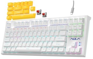 AULA F3032 Mechanikus Gamer Billentyűzet - Fekete