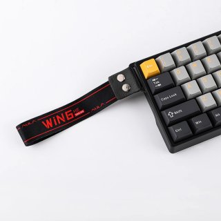 AULA WIN68 HE MAX Magnetic Switch Mechanikus Gamer Billentyűzet - Fekete-Szürke-Sárga