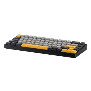 AULA WIN68 HE MAX Magnetic Switch Mechanikus Gamer Billentyűzet - Fekete-Szürke-Sárga
