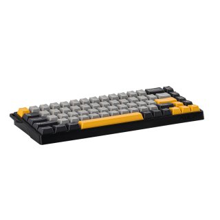 AULA WIN68 HE MAX Magnetic Switch Mechanikus Gamer Billentyűzet - Fekete-Szürke-Sárga