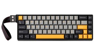 AULA WIN68 HE MAX Magnetic Switch Mechanikus Gamer Billentyűzet - Fekete-Szürke-Sárga