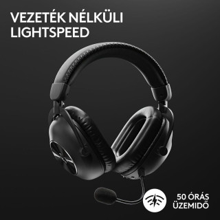 LOGITECH G PRO X2 LIGHTSPEED Vezeték Nélküli Gamer Headset - Fekete