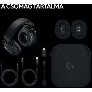LOGITECH G PRO X2 LIGHTSPEED Vezeték Nélküli Gamer Headset - Fekete
