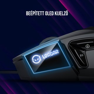 LORGAR Pro Stricter 579 Vezetékes Gamer Egér - Fekete