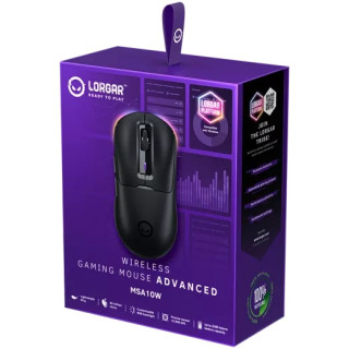 LORGAR MSA10W Vezeték Nélküli Gamer Egér - Fekete
