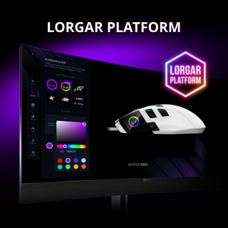 LORGAR MSP80 Gamer Egér - Fekete