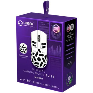 LORGAR MSE90W Vezeték Nélküli Gamer Egér - Fehér