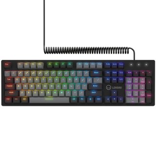 LORGAR Azar 514 Mechanikus Gamer Billentyűzet - Fekete (Angol Kiosztás!)