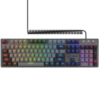 LORGAR Azar 514 Mechanikus Gamer Billentyűzet - Fekete (Angol Kiosztás!)