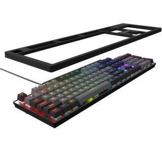 LORGAR Azar 514 Mechanikus Gamer Billentyűzet - Fekete (Angol Kiosztás!)