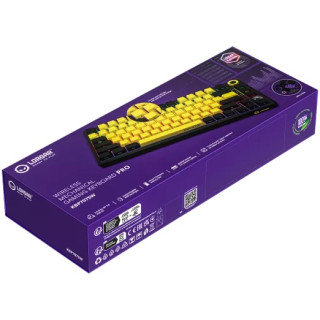 LORGAR KBP7075W Vezeték Nélküli Mechanikus Gamer Billentyűzet - Fekete/Sárga (Angol Kiosztás)