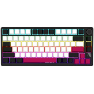 LORGAR KBP7075W Vezeték Nélküli Mechanikus Gamer Billentyűzet - Fekete/Piros (Angol Kiosztás)