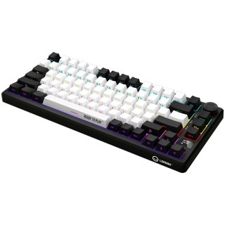 LORGAR KBP7075W Vezeték Nélküli Mechanikus Gamer Billentyűzet - Fekete/Piros (Angol Kiosztás)