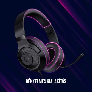 LORGAR Noah 101 3,5 mm-es Gamer Headset - Fekete