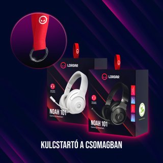 LORGAR Noah 101 3,5 mm-es Gamer Headset - Fekete