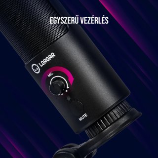 LORGAR Voicer 721 Gamer Mikrofon - Fekete