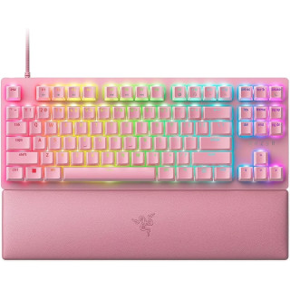 Razer Huntsman V2 TKL Gamer Billentyűzet - Pink (Angol Kiosztás)