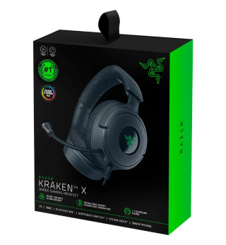 Razer Kraken V4 X Gamer Headset - Fekete