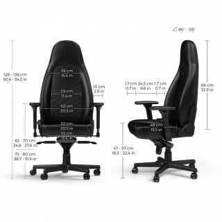 Noblechairs ICON Black and Black Gamer Szék