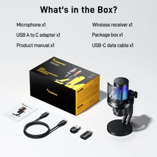 MAONO DM40 Pro S USB Vezeték Nélküli Streamer/Gamer Mikrofon Kit RGB