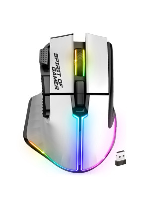 Spirit of Gamer PRO-M5 Arctic Vezeték Nélküli Gamer Egér - Fehér