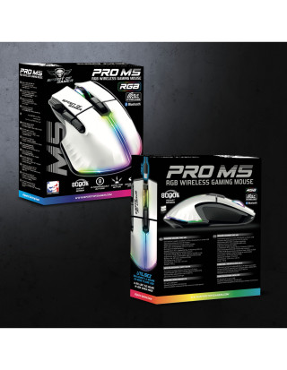 Spirit of Gamer PRO-M5 Arctic Vezeték Nélküli Gamer Egér - Fehér
