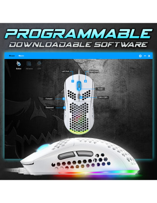 Spirit of Gamer S-PM4 RGB Arctic Gamer Egér - Fehér