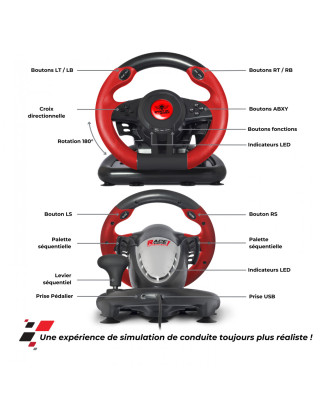 Spirit of Gamer RACE WHEEL PRO 1 - Kormány + Pedál