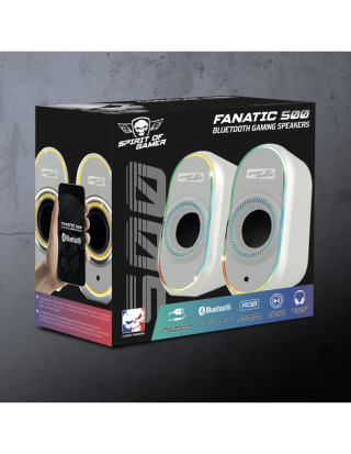 Spirit of Gamer Fanatic 500 Arctic - Hangszóró 2.0 - Fehér