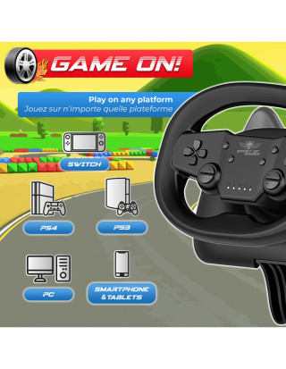 Spirit of Gamer RACE WHEEL PRO AIR - Gamer Kormány - Fekete