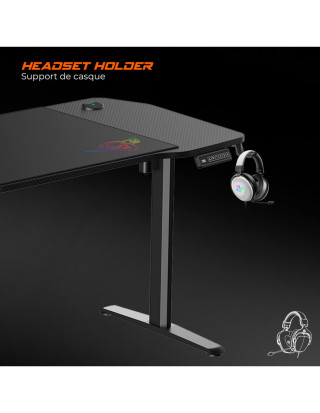Spirit of Gamer Headquarter 900 - Gamer Asztal - 140 x 70 cm