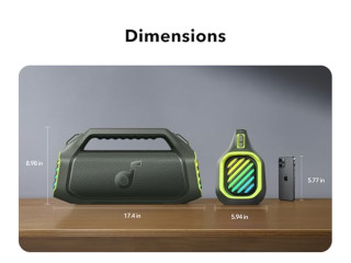Anker Soundcore Boom 2 Plus - Hordozható Bluetooth Hangszóró - Zöld