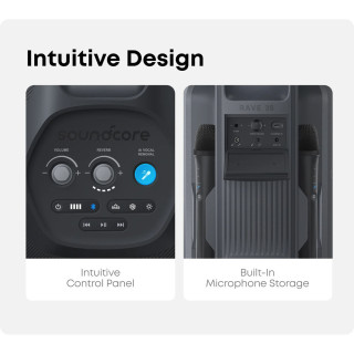 Anker Soundcore Rave 3S - Vezeték Nélküli Bluetooth Party Hangszóró - Fekete