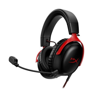 HYPERX Cloud III - Gamer Headset - Fekete/Piros