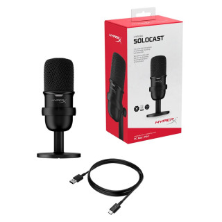 HYPERX SoloCast - Gamer/Streamer Mikrofon - Fekete