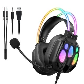 Onikuma X89 Vezetékes Gamer Fejhallgató RGB világítással
