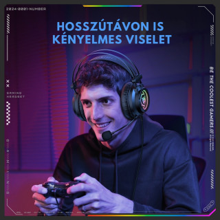 Onikuma X80 Vezetékes Gamer Fejhallgató RGB világítással