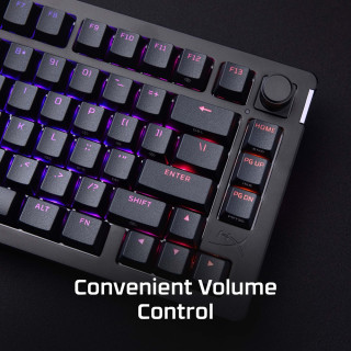 HYPERX Alloy Rise 75 - Red Switch - Mechanikus Gamer Billentyűzet - Angol Kiosztás!