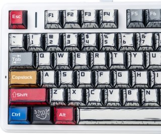 AULA F75 Vezeték Nélküli Mechanikus Gamer Billentyűzet - Comic