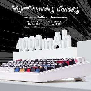 AULA F75 Vezeték Nélküli Mechanikus Gamer Billentyűzet - Comic