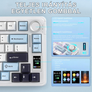 AULA S75 PRO Vezeték Nélküli Mechanikus Gamer Billentyűzet