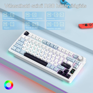 AULA S75 PRO Vezeték Nélküli Mechanikus Gamer Billentyűzet