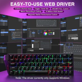 AULA WIN68 HE Magnetic Switch Mechanikus Gamer Billentyűzet