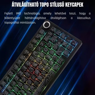 AULA F75 Vezeték Nélküli Mechanikus Gamer Billentyűzet