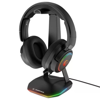 Rampage TOWER T14 Fejhallgató/Headset Állvány - Fekete