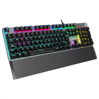 Rampage KB-R28 BLADE PLUS - Blue Switch - Mechanikus Gamer Billentyűzet (Magyar Kiosztás)