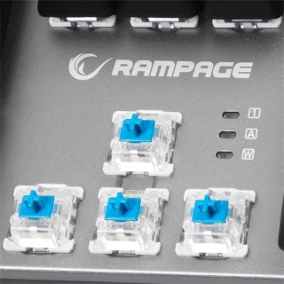 Rampage KB-R28 BLADE PLUS - Blue Switch - Mechanikus Gamer Billentyűzet (Magyar Kiosztás)