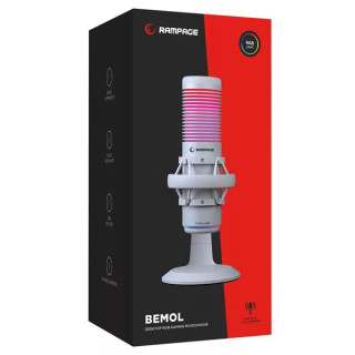 Rampage BEMOL Gamer/Stramer Mikrofon - Fehér