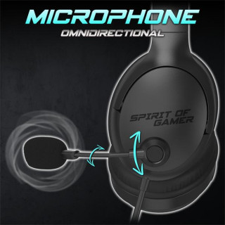Spirit of Gamer PRO-H4 Black - Gamer Headset - Fekete